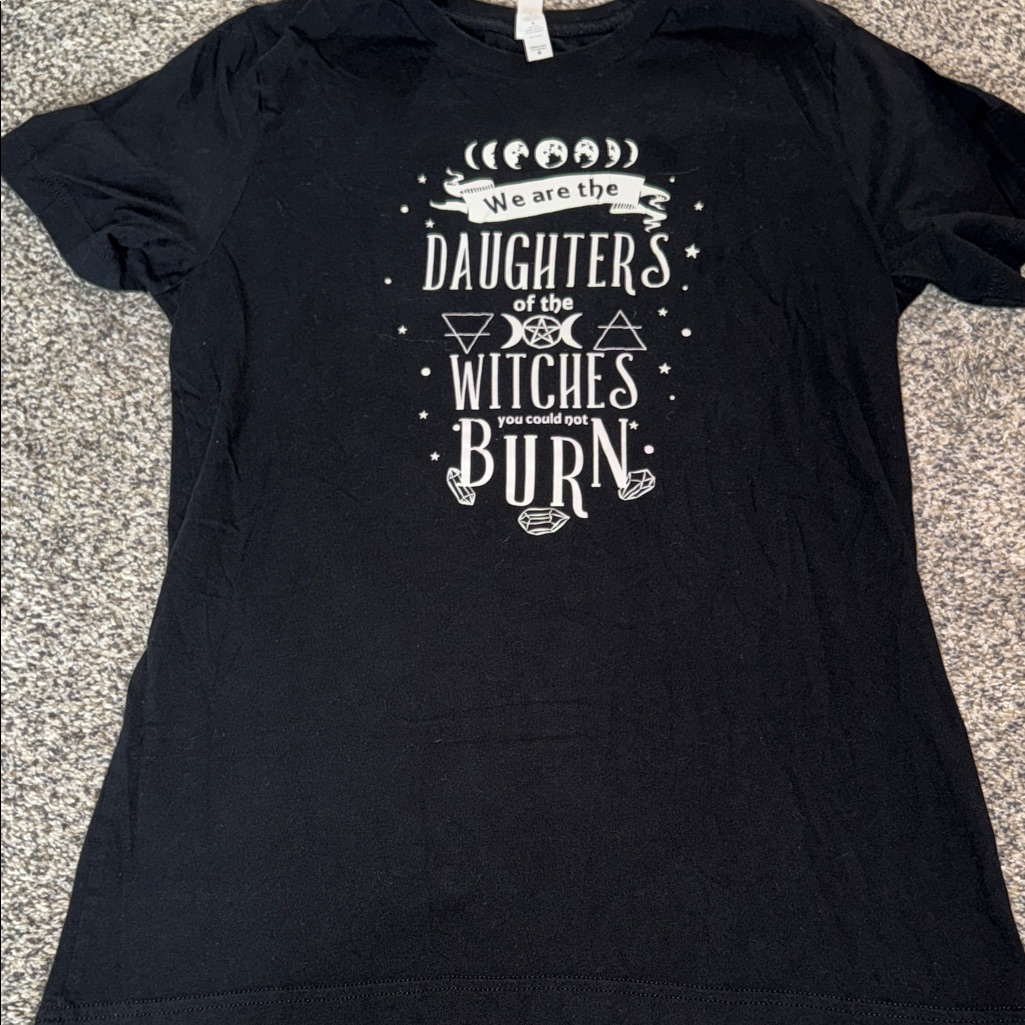 Bella Canvas Black Womans Witch Graphic Tee